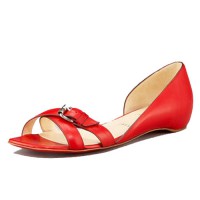 Christian Louboutin Atalanta Flat Sandals Red Christian Louboutin Atalanta Flat Sandals Red