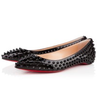 Christian Louboutin Pigalle Spiked Ballerinas Black Christian Louboutin Pigalle Spiked Ballerinas Black