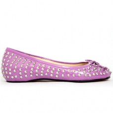 Christian Louboutin Big Kiss Studded Ballerinas Rose Christian Louboutin Big Kiss Studded Ballerinas Rose