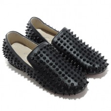 Christian Louboutin Rolling Spikes Loafers Black