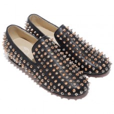 Christian Louboutin Rolling Spikes Loafers Black