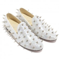 Christian Louboutin Rollergirl Loafers White