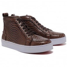 Christian Louboutin Louis Python Sneakers Brown Christian Louboutin Louis Python Sneakers Brown