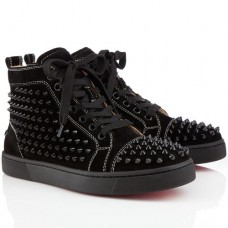 Christian Louboutin Louis Spikes Sneakers Black