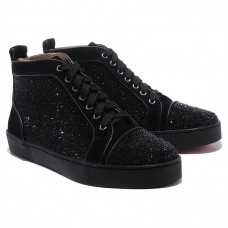 Christian Louboutin Louis Strass Sneakers Black