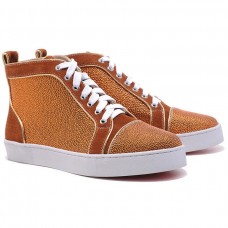 Christian Louboutin Louis Strass Sneakers Brown