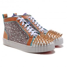 Christian Louboutin Louis Spikes Sneakers Multicolor