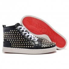Christian Louboutin Louis Spikes Sneakers Black