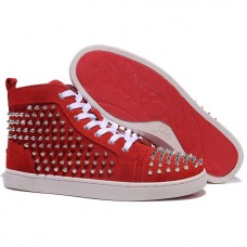 Christian Louboutin Louis Spikes Sneakers Red