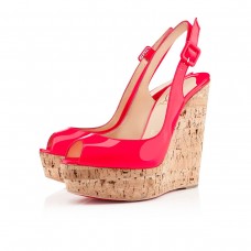 Christian Louboutin Une plume 140mm Wedges Rose Paris