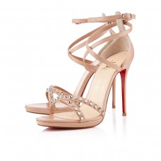 Christian Louboutin Monocronana 120mm Sandals Nude