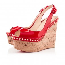 Christian Louboutin Monico 140mm Wedges Rose Matador