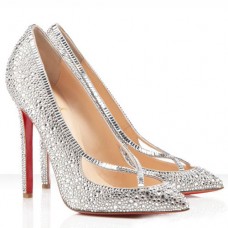 Christian Louboutin Super Vic 120mm Pumps Silver