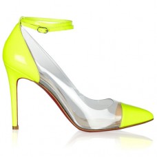 Christian Louboutin Bis Un Bout 100mm Pumps Yellow