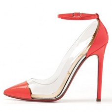 Christian Louboutin Bis Un Bout 120mm Pumps Red