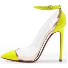 Christian Louboutin Bis Un Bout 120mm Pumps Yellow