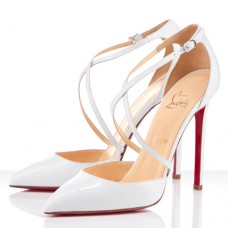 Christian Louboutin Crosspiga 120mm Pumps White