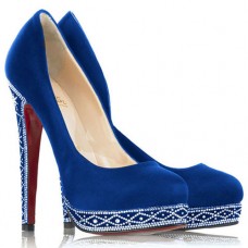 Christian Louboutin Eugenie 120mm Pumps Blue
