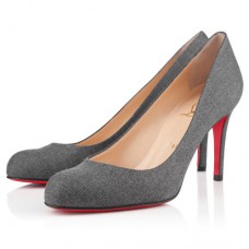 Christian Louboutin Simple 100mm Pumps Grey