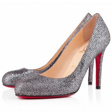 Christian Louboutin Simple 100mm Pumps Silver Christian Louboutin Simple 100mm Pumps Silver