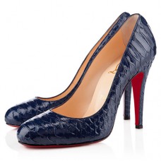 Christian Louboutin Ron Ron 100mm Pumps Navy Christian Louboutin Ron Ron 100mm Pumps Navy