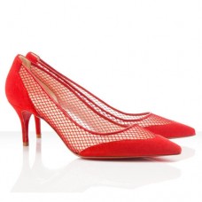 Christian Louboutin Mireille Mesh 80mm Pumps Red