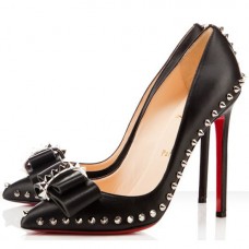 Christian Louboutin Lucifer Bow 120mm Pumps Black
