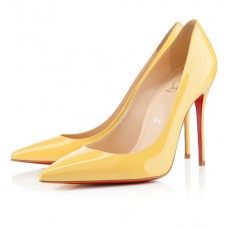 Christian Louboutin Decollete 554 100mm Pumps Yellow
