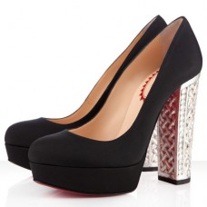 Christian Louboutin Bois Dore 140mm Pumps Black/Silver