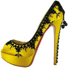 Christian Louboutin Torero 140mm Peep Toe Pumps Lemon Christian Louboutin Torero 140mm Peep Toe Pumps Lemon