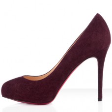 Christian Louboutin New Declic 120mm Pumps Plum Christian Louboutin New Declic 120mm Pumps Plum