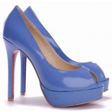 Christian Louboutin Altadama 140mm Peep Toe Pumps Blue Christian Louboutin Altadama 140mm Peep Toe Pumps Blue