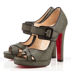Christian Louboutin Dordogne 120mm Peep Toe Pumps Black