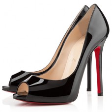 Christian Louboutin Flo 120mm Peep Toe Pumps Black