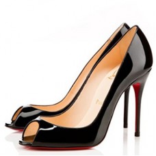 Christian Louboutin Sexy 100mm Peep Toe Pumps Black