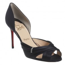 Christian Louboutin Tres Ophrah 80mm Peep Toe Pumps Black