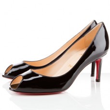Christian Louboutin You You 80mm Peep Toe Pumps Black Christian Louboutin You You 80mm Peep Toe Pumps Black