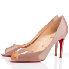 Christian Louboutin You You 80mm Peep Toe Pumps Nude Christian Louboutin You You 80mm Peep Toe Pumps Nude