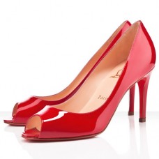 Christian Louboutin You You 80mm Peep Toe Pumps Red Christian Louboutin You You 80mm Peep Toe Pumps Red