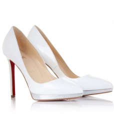 Christian Louboutin Pigalle Plato 120mm Pumps White Christian Louboutin Pigalle Plato 120mm Pumps White