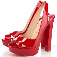 Christian Louboutin Marple Town 140mm Slingbacks Red