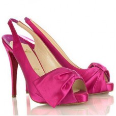 Christian Louboutin Very Noeud 120mm Slingbacks Rose Matador