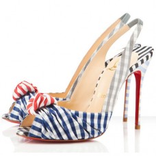 Christian Louboutin Jenny 100mm Slingbacks Blue