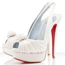 Christian Louboutin Jenny 140mm Special Occasion Off White