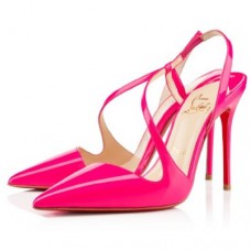 Christian Louboutin June 100mm Slingbacks Rose Matador