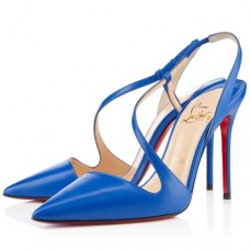 Christian Louboutin June 100mm Slingbacks Blue