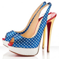 Christian Louboutin Miss America 140mm Slingbacks Blue