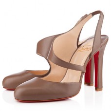 Christian Louboutin Atomic 100mm Slingbacks Taupe
