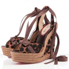 Christian Louboutin Isabelle 140mm Wedges Leopard
