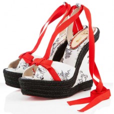 Christian Louboutin Isabelle 140mm Wedges White